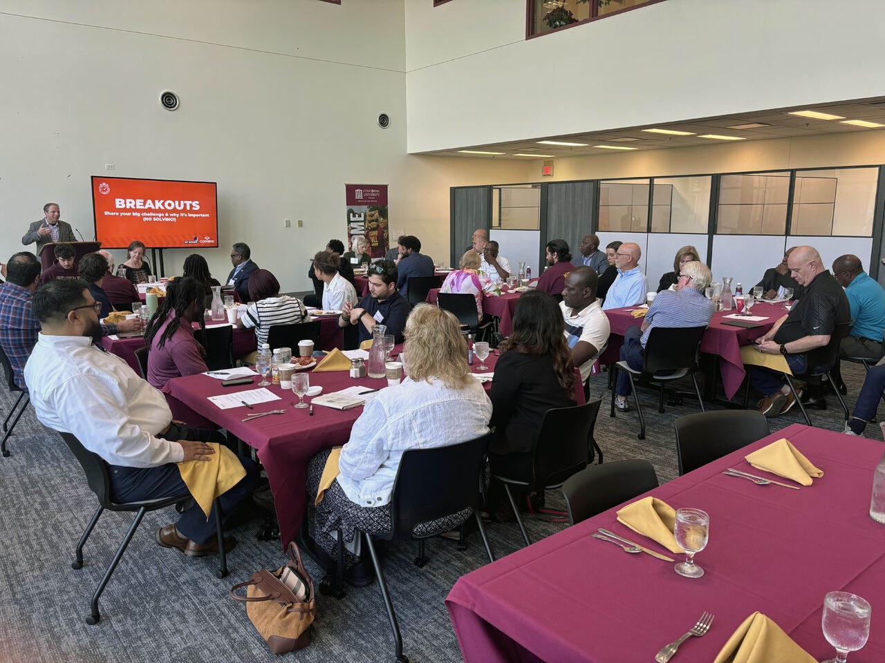 Matt Deutschman leading an interactive Convene breakout session with business leaders.